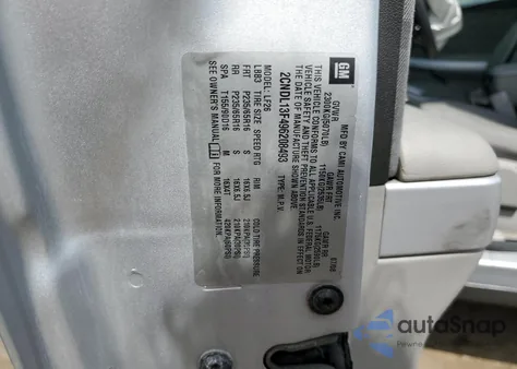 2009 Chevrolet Equinox Ls из США, поврежденный, VIN 2CNDL13F496208493